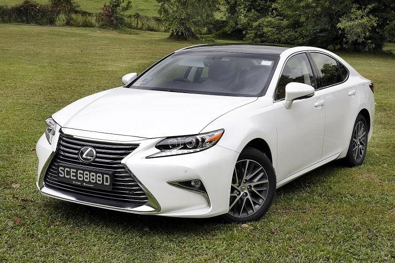 After a makeover, the Lexus ES250 looks sportier and has a more luxurious interior.