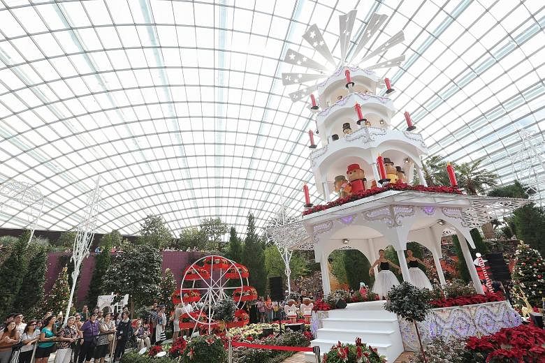 Gardens by the Bay welcomed its 20 millionth visitor since opening its doors in 2012. And to mark the event, the attraction invited the 20 millionth special visitor, Miss Gowri Subramanian, 25, yesterday to launch a Christmas Toyland floral display w