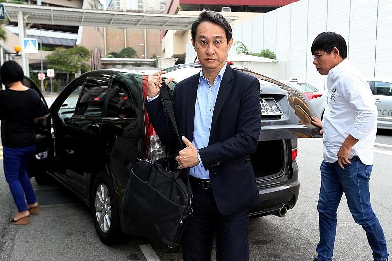 Chew Eng Han, outside the court last week. In a reply posted on a blog, Chew, who is being sued by the church for $21 million in unreturned investments, rebutted allegations made over the weekend.