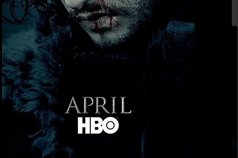 The Game Of Thrones poster which was tweeted on Monday.