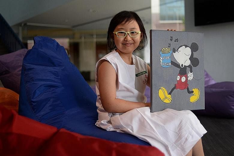 Nanyang Primary pupil Celeste Chang, who was diagnosed with a type of brain tumour common in children when she was in Primary 1, scored two As for English and Chinese, and two Cs for Mathematics and Science.