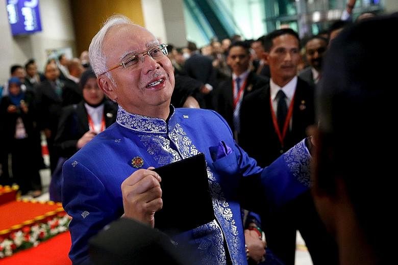Malaysian Prime Minister Najib Razak before the start of the Asean Summit gala dinner in Kuala Lumpur on Saturday.