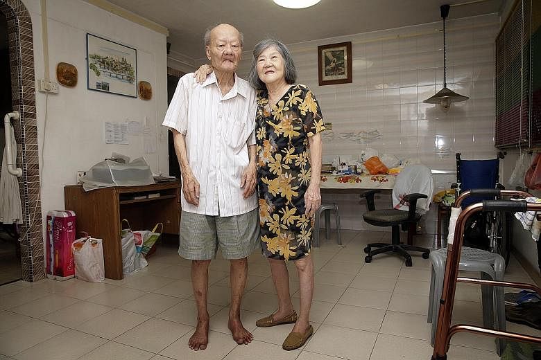 Mr Lim Soo Bin and his wife Gan Hui Pee live alone and have no family support after their son died seven years ago. They rely on Touch Community Services to buy groceries, provide meals and take them to the doctor.