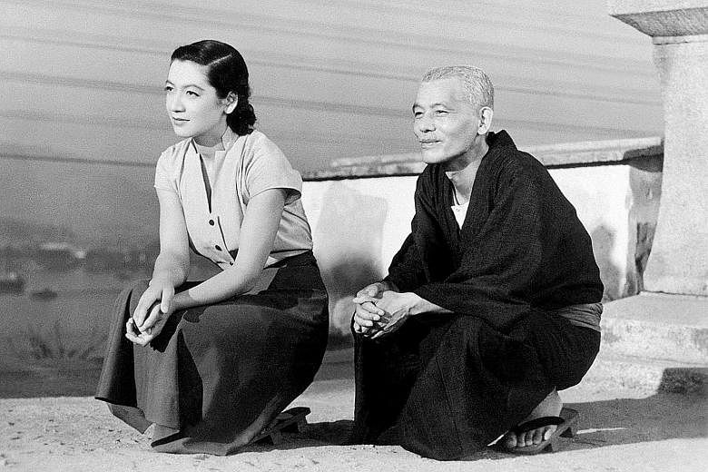 Japanese actress Setsuko Hara (left, with actor Chishu Ryu) rose to fame for her role in the iconic 1953 movie Tokyo Story, directed by Yasujiro Ozu.