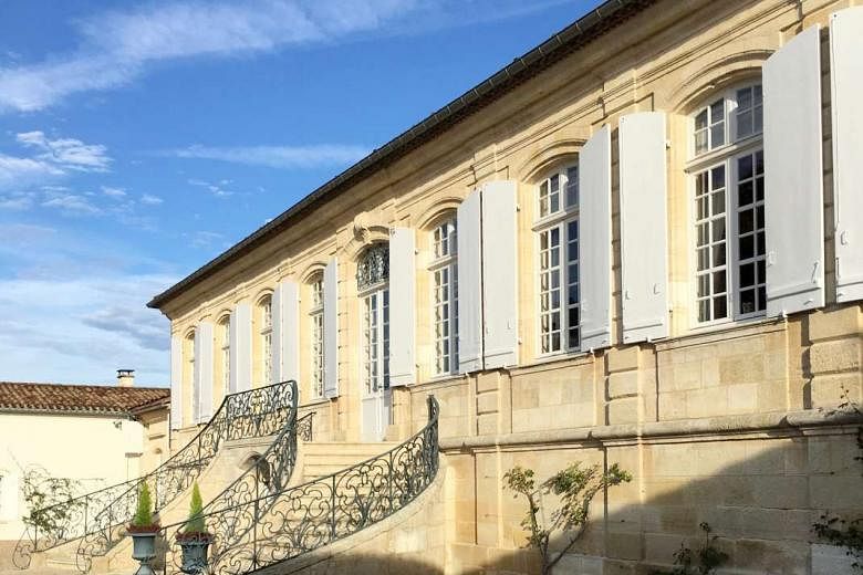 Chateau La Lagune in Bordeaux, France, and  its famous vineyards and winery.