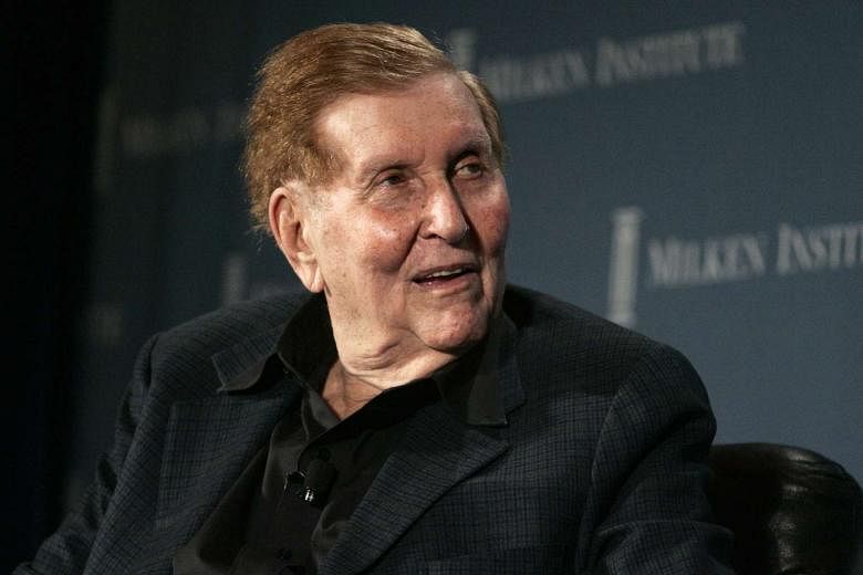 A former girlfriend of billionaire Sumner Redstone (above) says he is now unable to manage his own healthcare.
