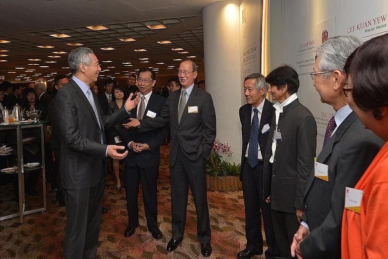 In his speech yesterday, PM Lee said that domestic success - which means having economic prosperity, peace, a well-run state and strong defence - is what underpins successful foreign policy. PM Lee Hsien Loong speaking with veteran diplomats (from ri