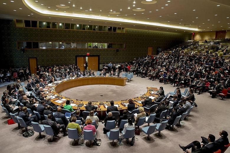 A UN Security Council meeting in New York last month. "Our foreign policy is a balance between realism and idealism," said PM Lee. "We know we have to take the world as it is and not as we wish it to be. But we believe that we can and must defend our