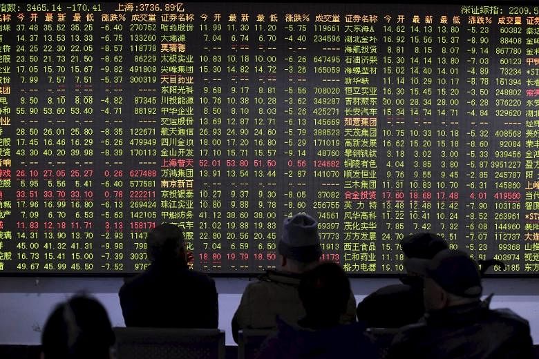 Jitters increased last Friday after China's stocks tumbled the most since a US$5 trillion plunge in August, as the authorities launched regulatory probes into some of the country's largest brokerages. At the same time, industrial profits fell short o
