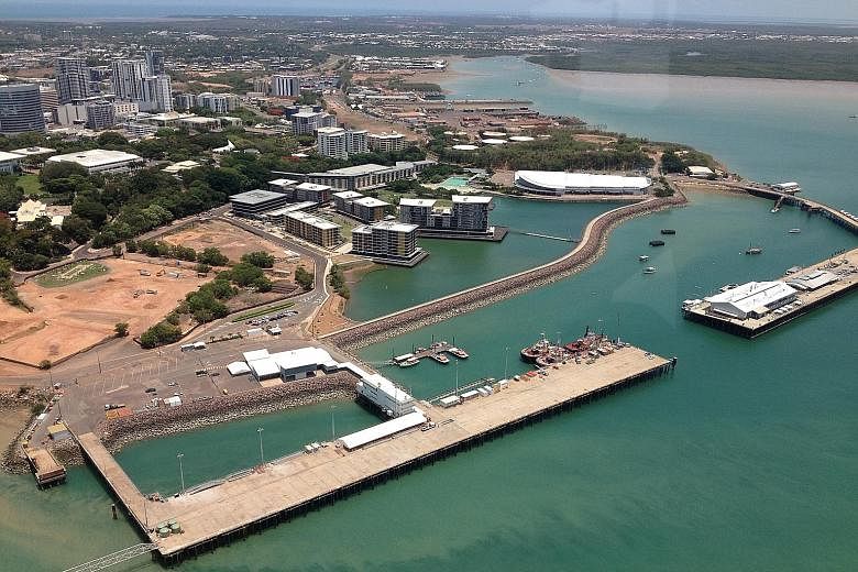 The plot of land in Darwin in the Northern Territory where the Australian government hopes to develop a luxury hotel.