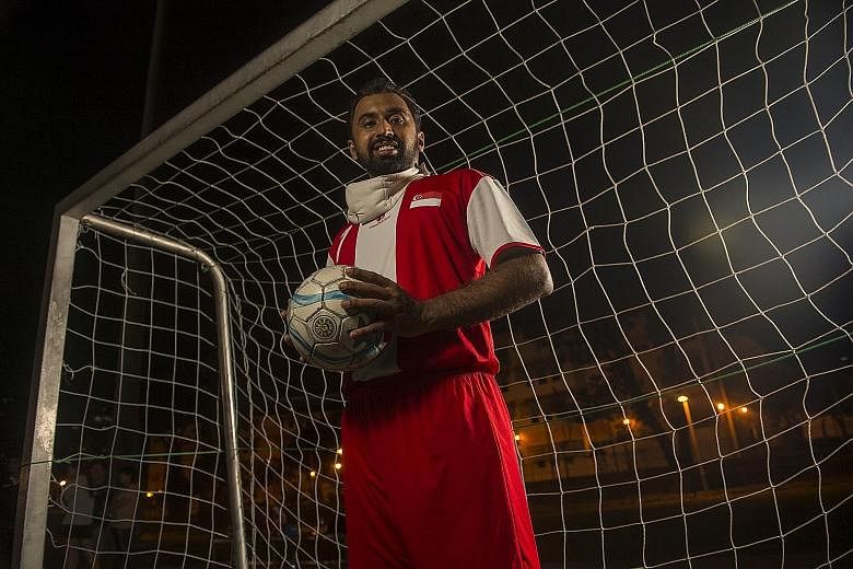 Melvinder Singh is visually impaired but has always competed against able- bodied athletes. He will make his APG debut as vice-captain of the Singapore five-a-side football team.