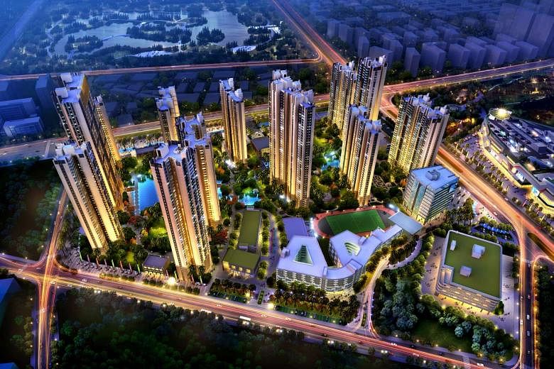 An artist’s impression of Phase 4 of Nanhai Business City, a 42ha mixed-use project that Mapletree is developing. When completed, the development will comprise residential towers and commercial components such as the VivoCity Nanhai mall and an internatio