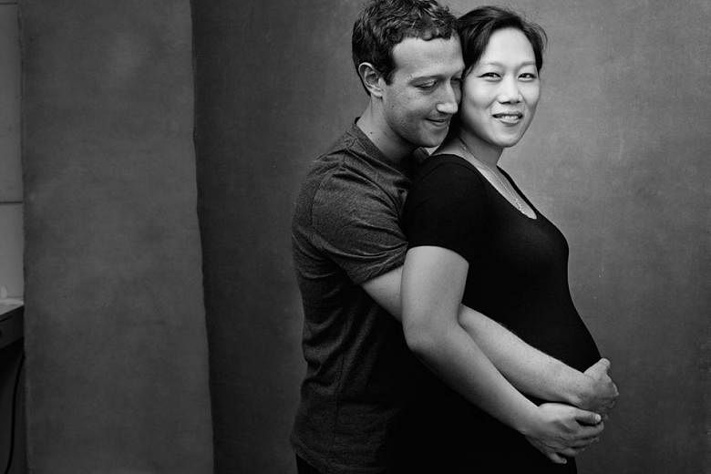 Priscilla Chan and Mark Zuckerberg taken by famous photographer Annie Leibovitz uploaded on Nov 5