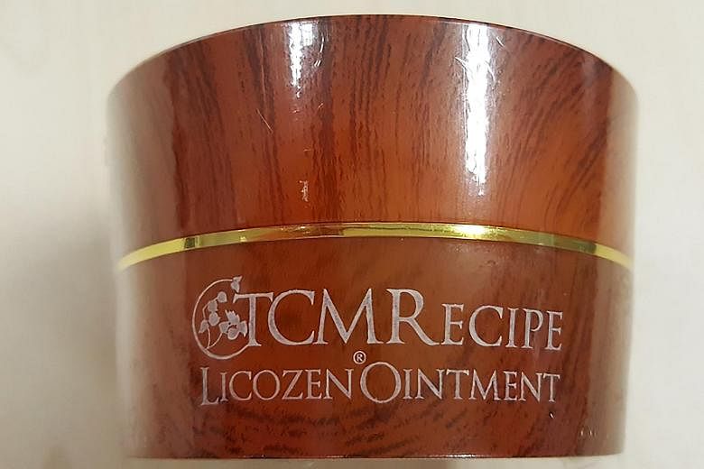 The HSA has called for a stop to using and selling TCM Recipe Licozen Ointment, which has been advertised on online platforms. According to the product label, the ointment is imported from Malaysia.