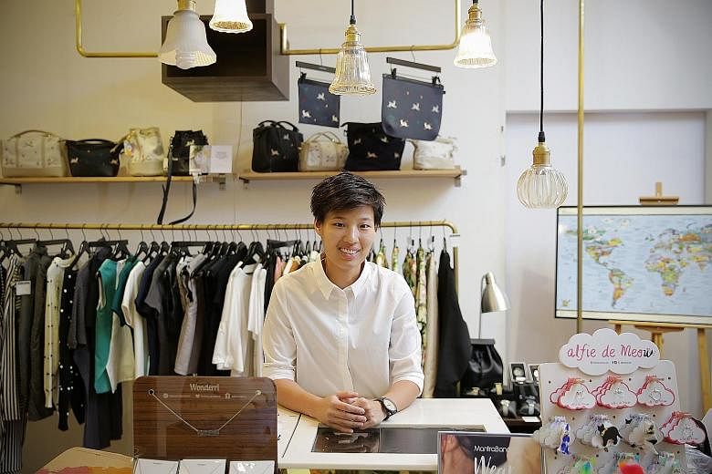 Ms Ngeow Jiawen's online retail business Megafash now has physical stores at I12 Katong and Orchardgateway malls. She set up her first businesses straight after graduating from university.