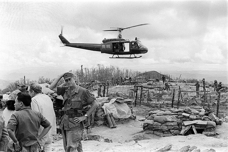 US servicemen at the frontlines of the Vietnam War, one of many conflicts raging when Singapore's foreign policy was taking shape.