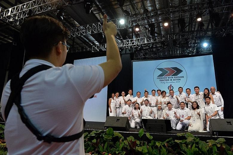 Yesterday's meeting was attended by 1,500 activists. PM Lee urged them to convince people about what the PAP stands for.