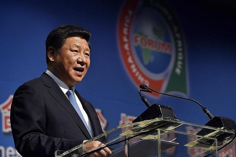 President Xi Jinping at the African summit last Friday. China News Service staff switched two characters with similar sounds in an article about the President's speech to wrongly suggest that he was resigning.