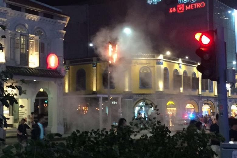 Christmas lightup decoration along Orchard Road catches fire  The