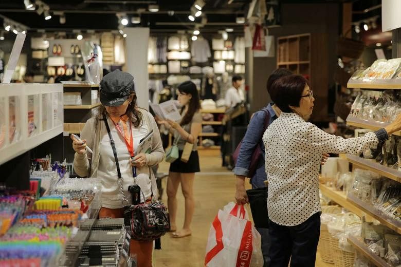 Retail sales in Singapore - excluding motor vehicles - slipped 1.4 per cent year-on-year in September, after rising in July and August. HSBC noted that consumers are spending less on discretionary items as well as cutting back on eating out.