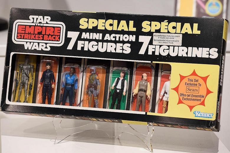 A Star Wars Empire Strikes Back seven-figure multi-pack which fetched US$32,500 (S$45,900) at auction.