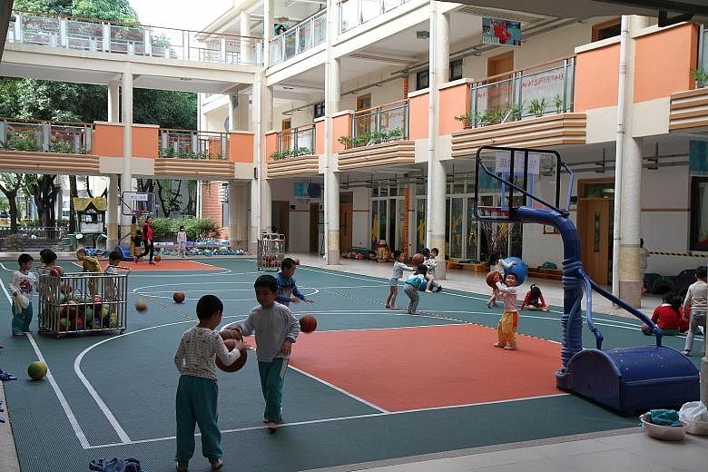 Green and sustainable: (above) Country Garden's headquarters in Shunde, Guangdong, and (left) the PYP Kindergarten of Guangdong Country Garden School in Shunde, an International Baccalaureate school the company set up in 1994.