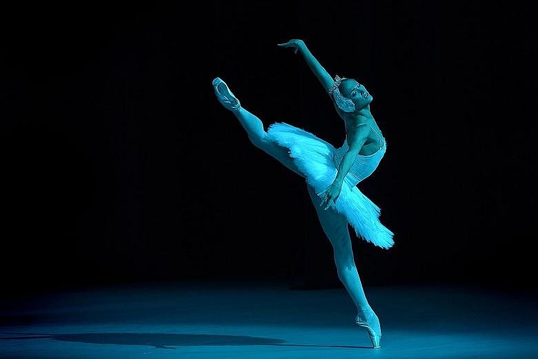 Bolshoi Ballet in a Swan Lake performance at the Esplanade Theatre in November 2013.