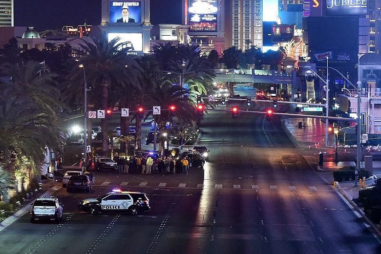 The Las Vegas Strip is shut down as police investigate the incident after a car mounted the kerb as many as three times, crashing into a group of pedestrians on the pavement. Ms Rabia Qureshi, a tourist from Wisconsin, told local broadcaster KSNV tha