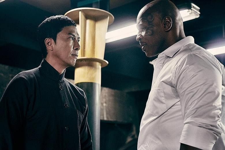 Donnie Yen and Mike Tyson in Ip Man 3. Cate Blanchett (right) and Rooney Mara in Carol.