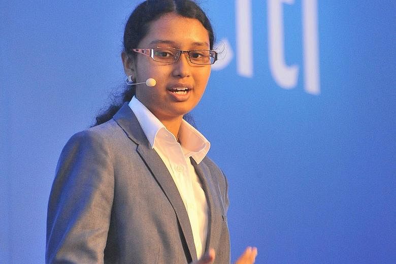 Anglo-Chinese Junior College student Nithyasri Manikandan's mobile app WePay won the top prize in the Most Imaginative Payment Solution category in the Citi Mobile Challenge Asia Pacific last month.