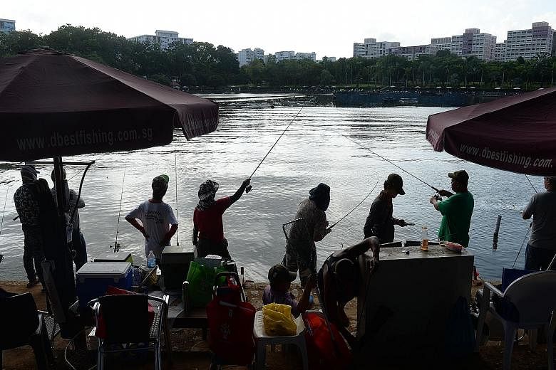 They're hooked on fishing, but they've caught onto charity work as well. About 200 anglers took part in a charity fishing event at Pasir Ris Central yesterday to reel in more than $50,000 for good causes. The Fish for Food event held by the Singapore