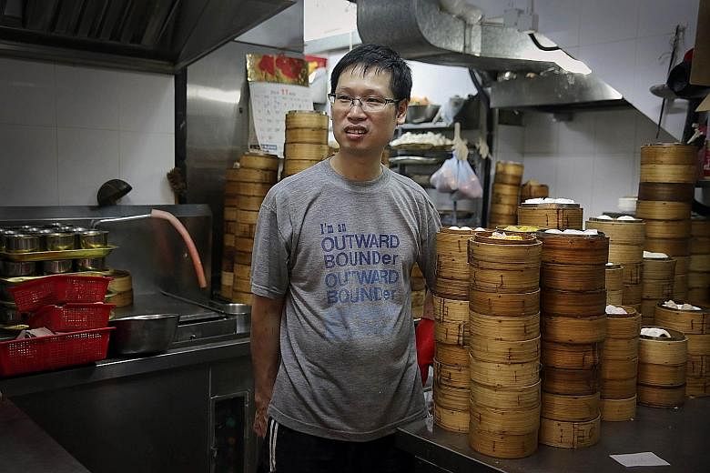 Mr Chui Kwok Hing in the kitchen of Sun Hing restaurant, where he starts his day at 1.30am. He is following in the footsteps of his 85-year-old father, making dimsum from scratch.