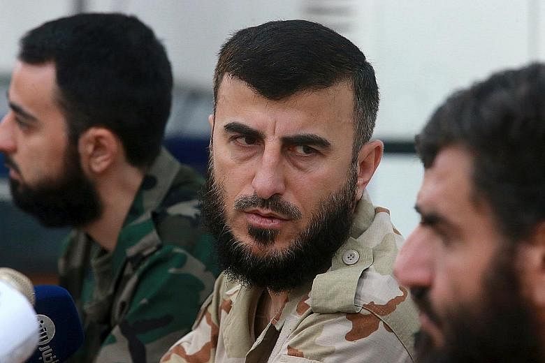 Army of Islam leader Zahran Alloush, who commanded the biggest rebel faction in Damascus, was killed at the group's headquarters.