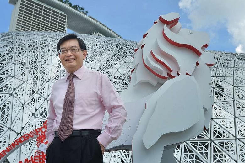 Minister of Finance Heng Swee Keat at the Future Of Us exhibition at the Gardens By The Bay on Dec 3.