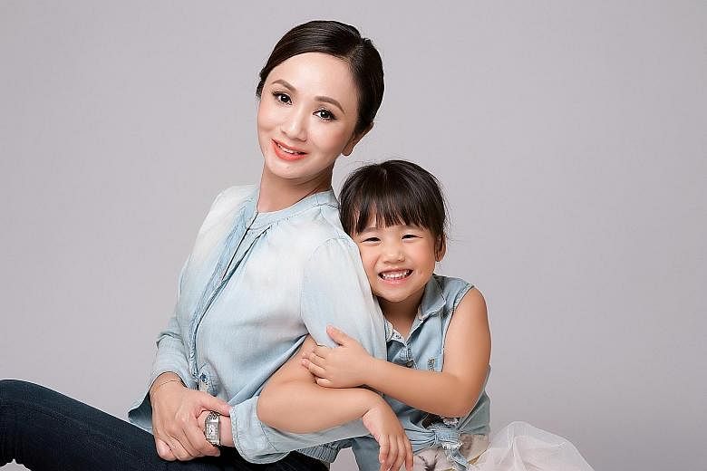 Diana Ser made a series of videos starring daughter Jaymee (both above), her youngest child, for her online portal.