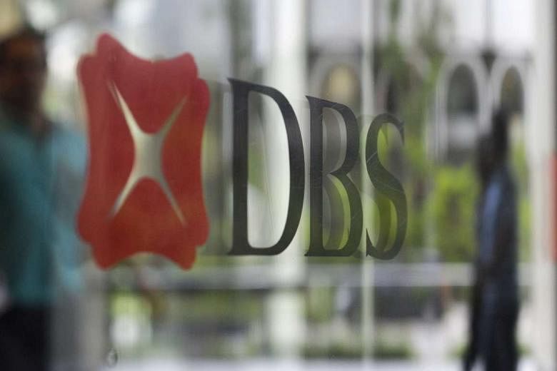 Logo of DBS Bank Singapore.