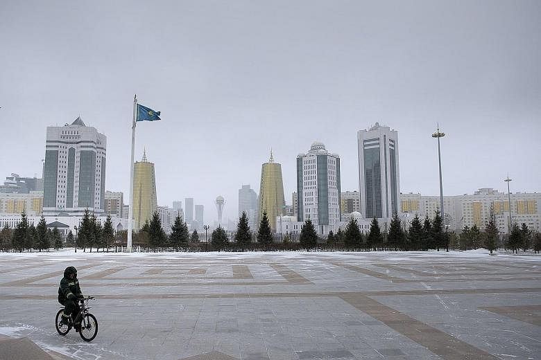 Last month, Astana (left) was host to the inaugural meeting of the Astana Club - a platform for private dialogue among policy analysts, business figures and political leaders about issues in Central Asia. The meeting revealed new dynamics of great-po
