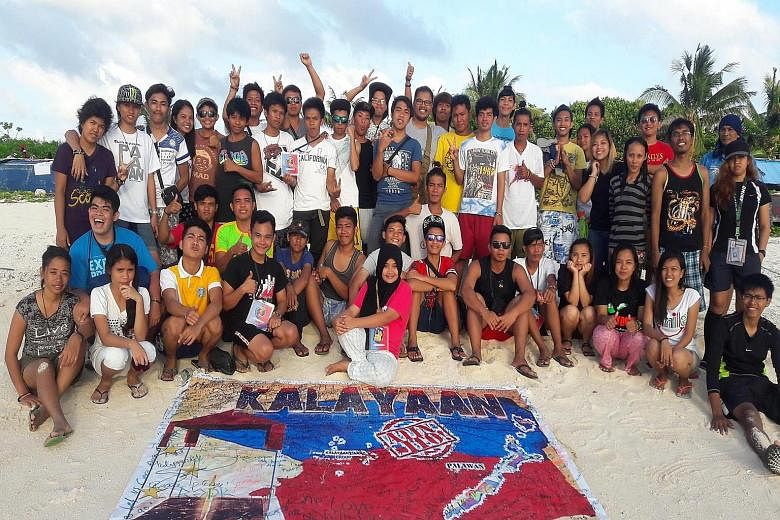 The tensions in the disputed Spratly isles continue as some 50 protesters landed on Thitu island, drawing anger from China. The group posted photos and said the action was an act of defiance against China.