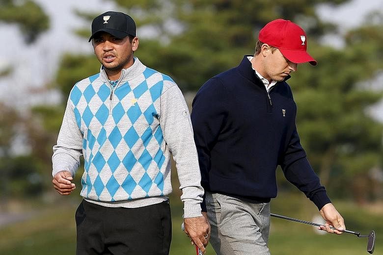 Jordan Spieth (right) and Jason Day both enjoyed a breakthrough season, with the world No. 1 spot changing hands between them and Rory McIlroy eight times this year.