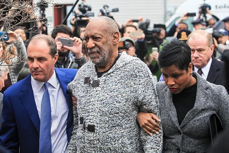 Bill Cosby arriving at the courthouse with his attorney Monique Pressley.
