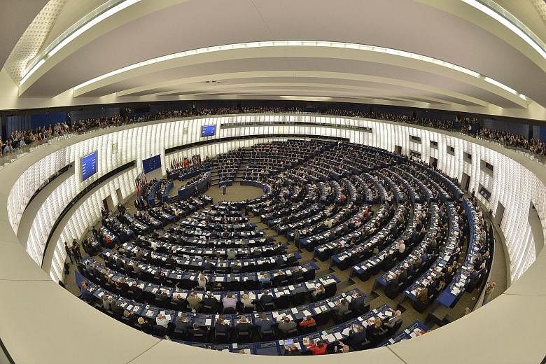 The European Parliament in session last October in Strasbourg, France. The problem of migration has risen to the top of the political agenda. The EU acknowledges that the flow is unsustainable: if nothing is done, a further estimated 1.4 million asyl