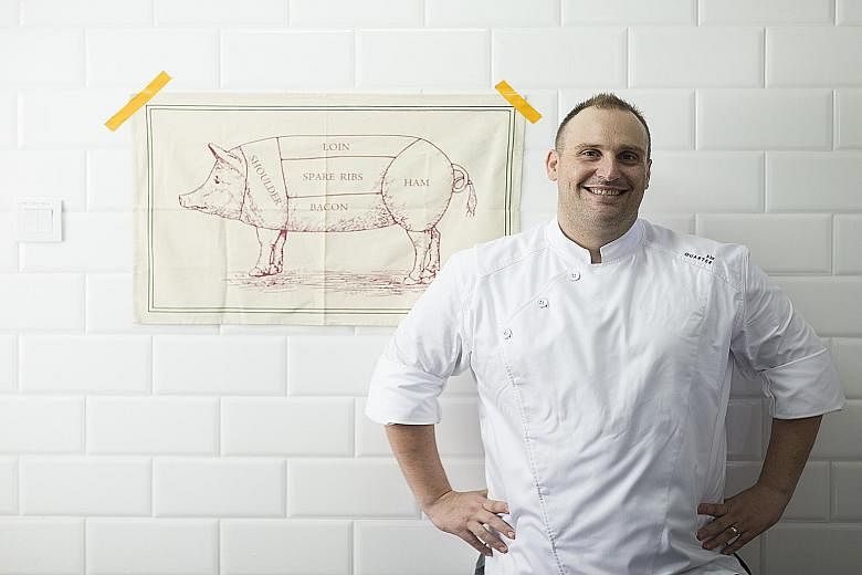 Chef Andrew Nocente learnt to use every part of the pigs and cows his family raised.