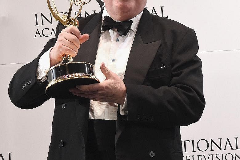 Writer and creator of Downton Abbey Julian Fellowes at the Emmy Awards in New York last November.