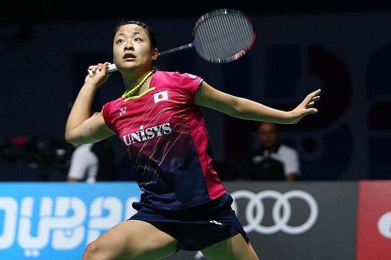 Superseries Finals champion Nozomi Okuhara demands a lot of herself in training and plays just like in competition, says Singapore women's singles player Liang Xiaoyu.