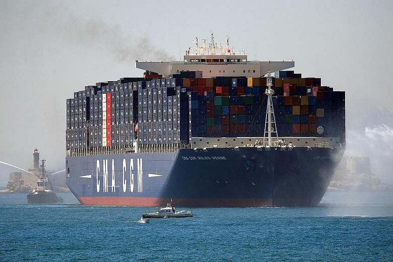 French company CMA CGM, the world's third-largest container shipping group, last month said it was buying Singapore government- owned NOL.