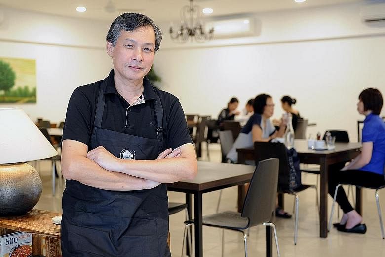 Qita In The Park's owner Genevieve Tan-McCully expanded its menu to offer set lunches to draw in the lunch-time crowd. Mr Gerald Png was inspired by his daughter to set up Soul Food, a modern European restaurant that aims to impart life skills to you