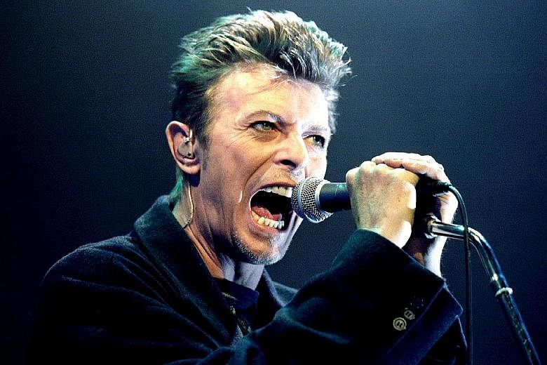 David Bowie (above) performing in Vienna in 1996.