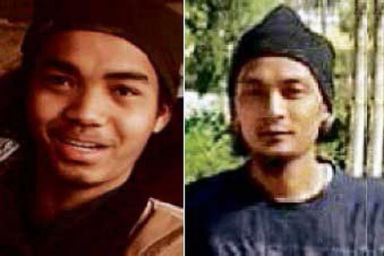 Mohd Amirul Ahmad Rahim (left) blew himself up in Raqqa, Syria, on Dec 29, while Mohamad Syazwan Mohd Salim (right) was among seven suicide bombers who killed 12 policemen in Tikrit, Iraq, on Jan 3. Until recently, Malaysians and other non-Arabs who 