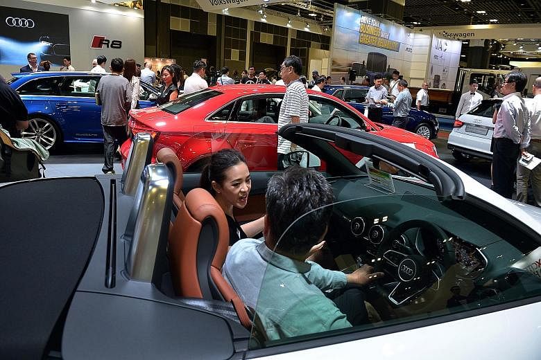 More than 20 new car models were unveiled on press day yesterday at this year's Singapore Motorshow at the Suntec Singapore Convention & Exhibition Centre.