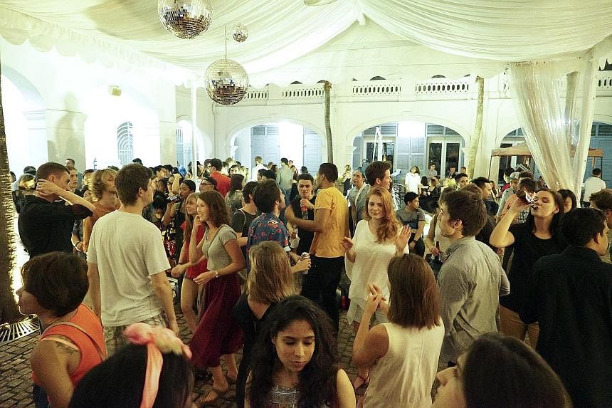 Catch live gigs in between viewing art at Gillman Barracks (above) or head to The Courtyard at the Singapore Art Museum where DJs will spin music.